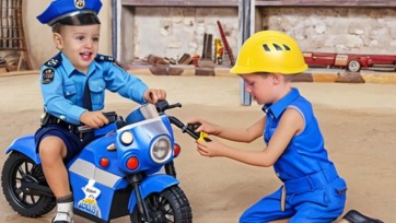 Toy Video: Romeo Police Officer Car, Kids Vehicle