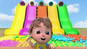 Toy Video: Learn Color for Kids With Balls and Slides